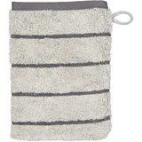 CAWÖ Waschhandschuh Balance 16 x 22 cm Baumwolle Grau Platin