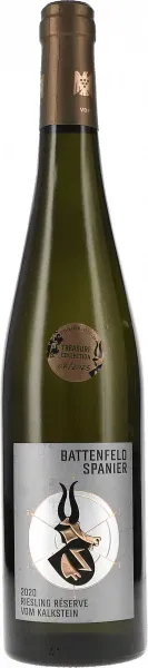 Riesling Réserve vom Kalkstein trocken Treasure Collection Battenfeld-Spanier 2020 BIO