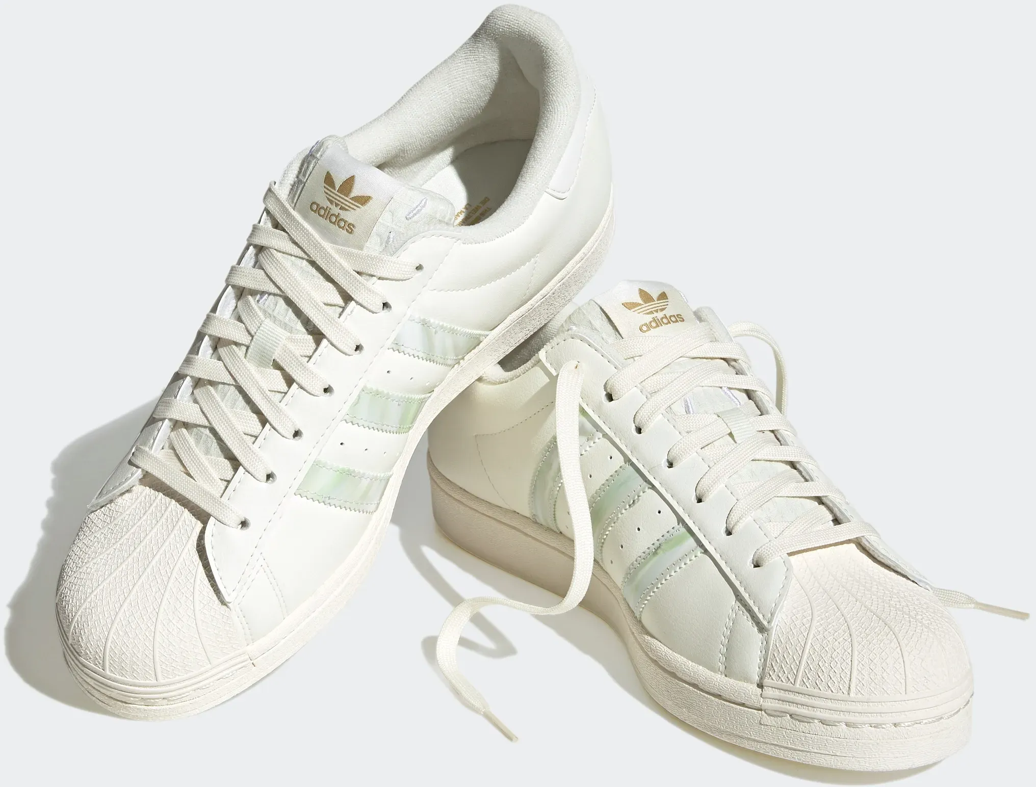 Sneaker ADIDAS ORIGINALS "SUPERSTAR VEGAN" Gr. 38, weiß (off white, white tint, sand) Schuhe Sneaker