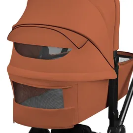 lionelo Mika Plus 2-in-1 Buggy 0-48 Monate (22kg), XXL-Verdeck mit UPF50+, 3-stufige Verstellung des Elterngriffs - Brown Rust - Braun