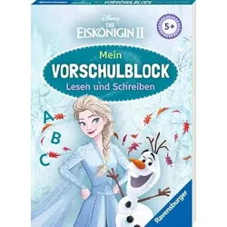 RAVENSBURGER 49773 Disney Die Eiskönigin 2 Mein Vorschulblock: Lesen und Schreiben