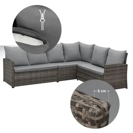 Svita Monroe Loungeset Polyrattan braun