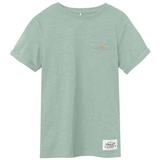 name it - T-Shirt NKMVINCENT in Silt green, Gr.134/140,