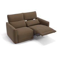 Sofanella 2-Sitzer Stoff Gala, Relaxsofa, Designsofa, Designer Couch, Italienisches Sofa, 2er Sofa braun