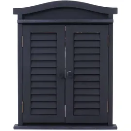 Mendler Wandspiegel Spiegelfenster 53 x 42 cm Silber