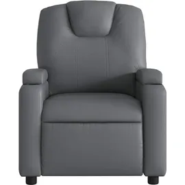 vidaXL Relaxsessel Grau Kunstleder 50 x 97 x 50 cm Grau mit Liegeposition