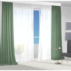 Vorhang VHG "Una" Gr. 4, grün (hellgrün), B:140cm H:225cm, Polyester, Gardinen