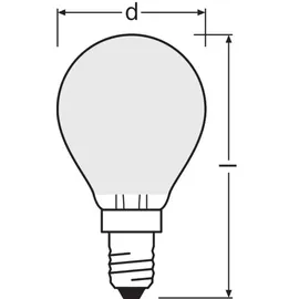 LEDVANCE LED-Birne 4W E14 warmweiß 1 St.