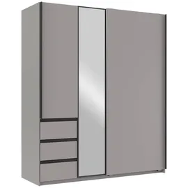 Z2 Schwebetürenschrank Stade 168 x 198 x 63 cm Sahara/Grau
