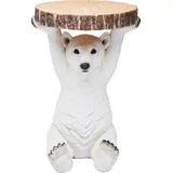 Kare DESIGN Beistelltisch Polar Bear 78943 Polyresin Weiß