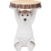 Kare DESIGN Beistelltisch Polar Bear 78943 Polyresin Weiß