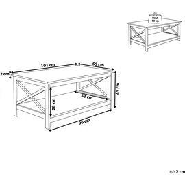 Beliani Foster Schwarz MDF 100 x 45 x 55 cm