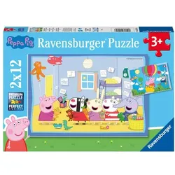Ravensburger Puzzle 2x12 Teile - Peppas Abenteuer