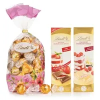 LINDT Sonniger Mix 4 Sorten Lindor und 2 Tafeln Inhalt 738g