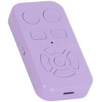Bluetooth-TikTok-Bildlaufsteuerung, 9-Tasten-wiederaufladbare Kabellose Smartphone-Fernbedienung, Kamera-Selfie-Taste, TikTok-Video-Clicker, Kindle-App-Seitenwender (Purple)