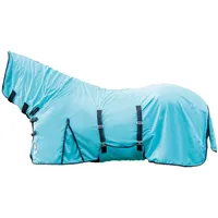 HKM Fliegendecke mit Halsteil Aqua Pferdedecke Weide Stall Paddock