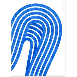 Paper Collective - Entropy Blue 01 Poster, 50 x 70 cm