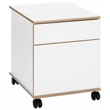 vogl möbelfabrik Trelle Rollcontainer 45 x 50 x 56 cm weiß