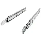 SO-TECH® Auszug Vollauszug kugelgelagert bis 45 kg mit Auflagewinkeln, mit Auflagewinkeln Auflagelaschen KV4-45-H45-NF silberfarben