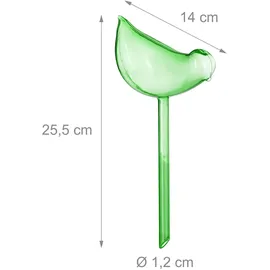 Relaxdays Bewässerungskugeln 4er Set Vogel-Form 200 ml