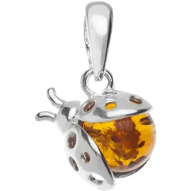 Ostsee-Schmuck Marienkäfer weiß 1,6 g