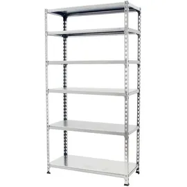 Proregal Schwerlastregal Giant Metal Shark HxBxT 250 x 120 x 40 cm Fachlast 200 kg Verzinkt