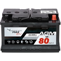 SilverMax EV AGM 12V 80Ah 800A/EN E-Auto Bordnetzbatterie Starterbatterie