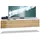 Vladon Lana Lowboard 140x29x37 cm Weiß matt/Eiche Holzwerkstoff
