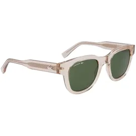 Lacoste L6023S Unisex-Sonnenbrille Vollrand Oval Acetat Spritzguss-Gestell, gelb