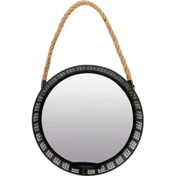 Myflair Möbel & Accessoires Spiegelwandblaker »Andschana, schwarz«, (1 St.), Landhaus, rund Myflair Möbel & Accessoires schwarz