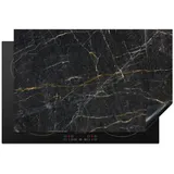 onlywow Herdabdeckplatte 81 x 52 cm Gold/Schwarz/Grau