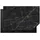 onlywow Herdabdeckplatte 81 x 52 cm Gold/Schwarz/Grau