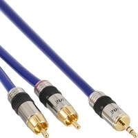 InLine Audiokabel PREMIUM 2x Cinch-Stecker - 3,5mm Klinken-Stecker 5,0m