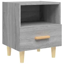 vidaXL Nachtschrank Grau Sonoma 40 x 35 x 47 cm Grau