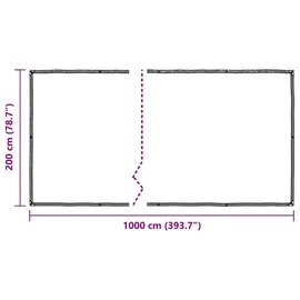 vidaXL Pflanzenabdeckung mit Ösen 2x10 m Polyethylen