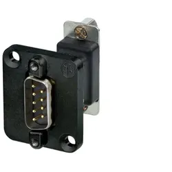 Neutrik NADB9MF-B, VGA, VGA, Schwarz, Edelstahl