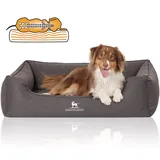 Knuffelwuff Tierbett Hundebett Leano, Orthopädisch schwarz 63 cm x 85 cm