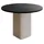 design möbel Beistelltisch CUBO Ø100 cm Metalltisch Wohnzimmertisch CASHMERE/SCHWARZ