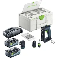 Festool CXS 18-Basic-Set Akku Bohrschrauber 18 V 40 Nm