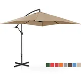 Uniprodo Ampelschirm 250 x 250 cm Schwarz