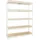 Proregal Schwerlastregal Wood Beast Five HxBxT 250x150x45cm | Fachlast 600kg | Weiß