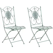 CLP Gartenstuhl Sibell 2er-Set 0 x 0 x 0 cm antik-grün