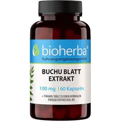 Buchu Blatt Extrakt 100 mg 100 Kapseln 60 St