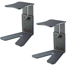 K&M 26772 Tischstativ für Studiomonitor Lautsprecher 2 Stück - Schwarz