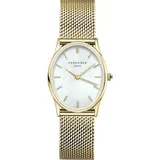 Rosefield OWGMG-OV10 Damenuhr Oval Goldfarben/Perlmutt
