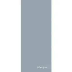 BREUER Badrückwand, Muster: Uni, Aluminium-Verbundplatte - silberfarben