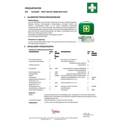 Erste Hilfe Kit LARGE DIN 13157 CEDRREOTH 51011007