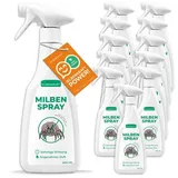 Milbenspray für Matratzen & Textil - Milben im Bett bekämpfen: 12 x 500 ml