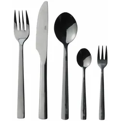 Besteck-Set AIDA RAW "RAW", schwarz, 60 tlg., Edelstahl, Essbesteck-Sets, PVD-beschichtete Oberfläche
