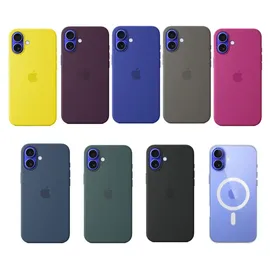 Apple iPhone 16 Silikon Case mit MagSafe denim
